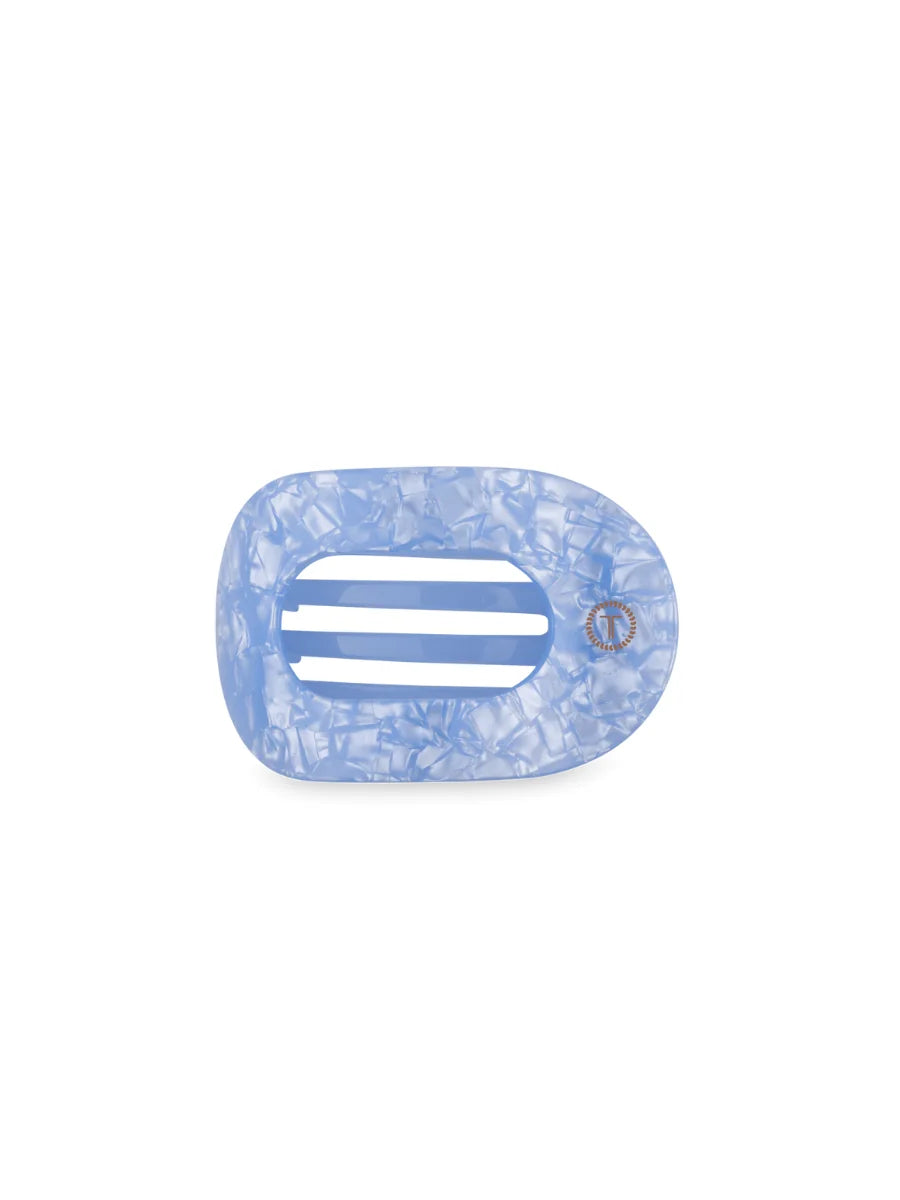 Blue Lagoon Flat Round Hair Clip