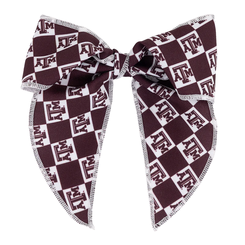 Texas A&M Divine Creations Medium College Checkerboard Bow