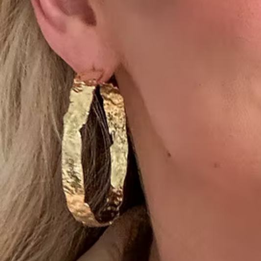 Plated Hoop Studs | Large