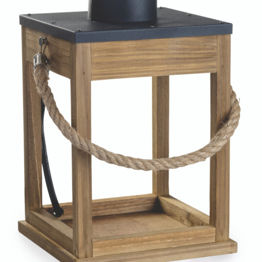 Wood & Rope Candle Warmer Lantern