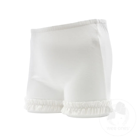 Ruffle WundershortsTM in White