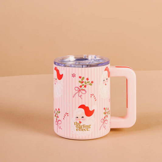 Holly Jolly Santa 14 oz Insulated Mug