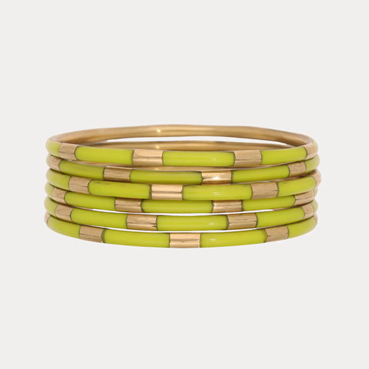 Wasabi Veda Bangles - Set of 6