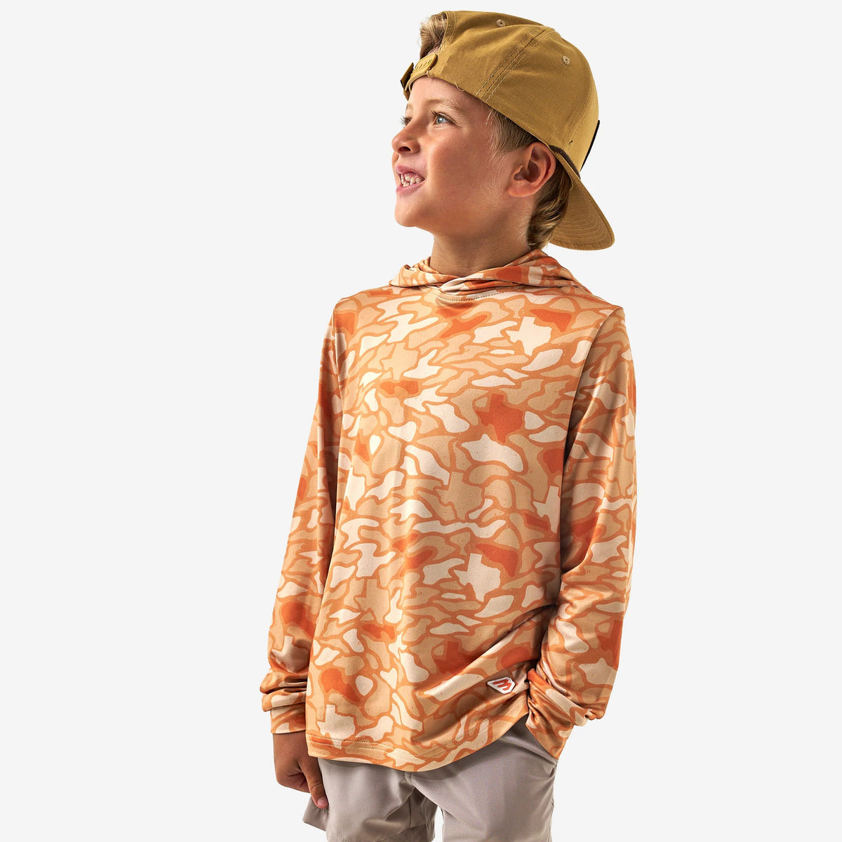 Youth Performance Hoodie | Orange Texas Camo