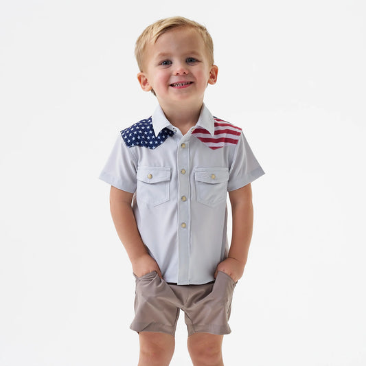 Youth Performance Western Shirt | All American