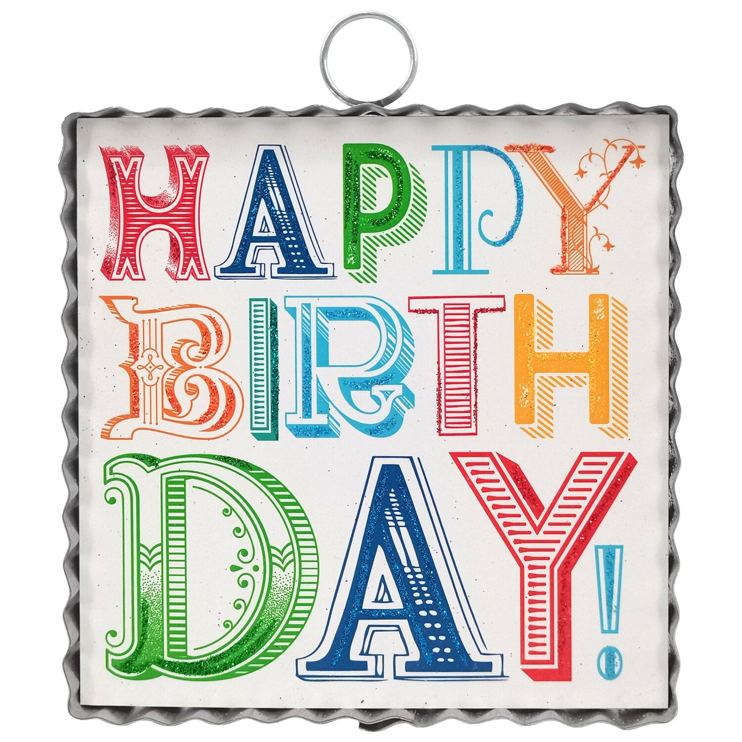 Mini Art "Happy Birthday" Typography