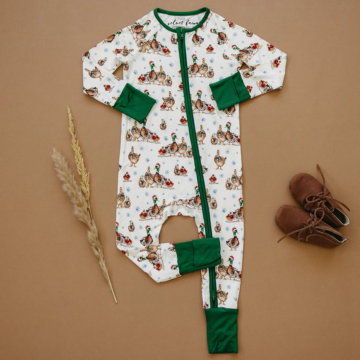 Bamboo Zipper Pajama | Merry Mallards