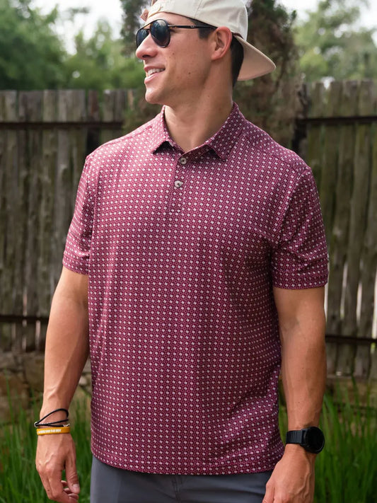 Performance Polo | Texas Maroon