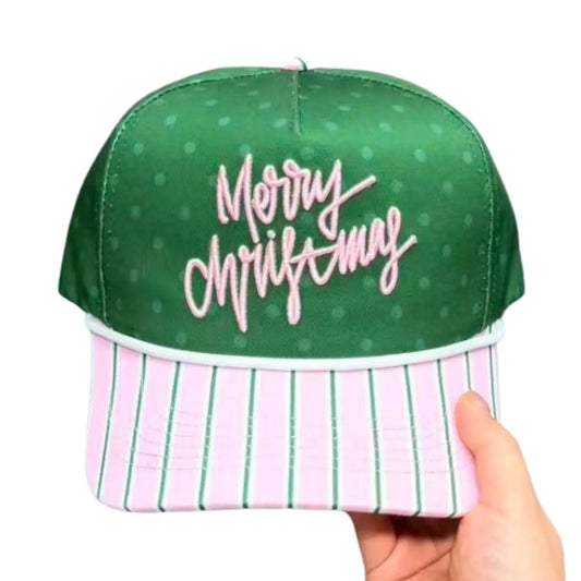 Merry Christmas Canvas Cap