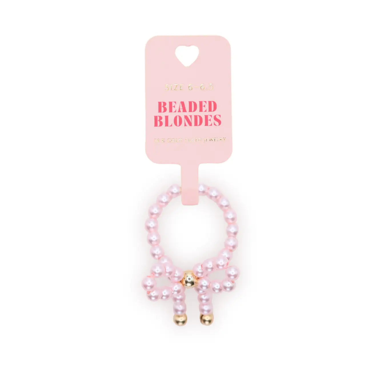Pink Pearl Bow Ring