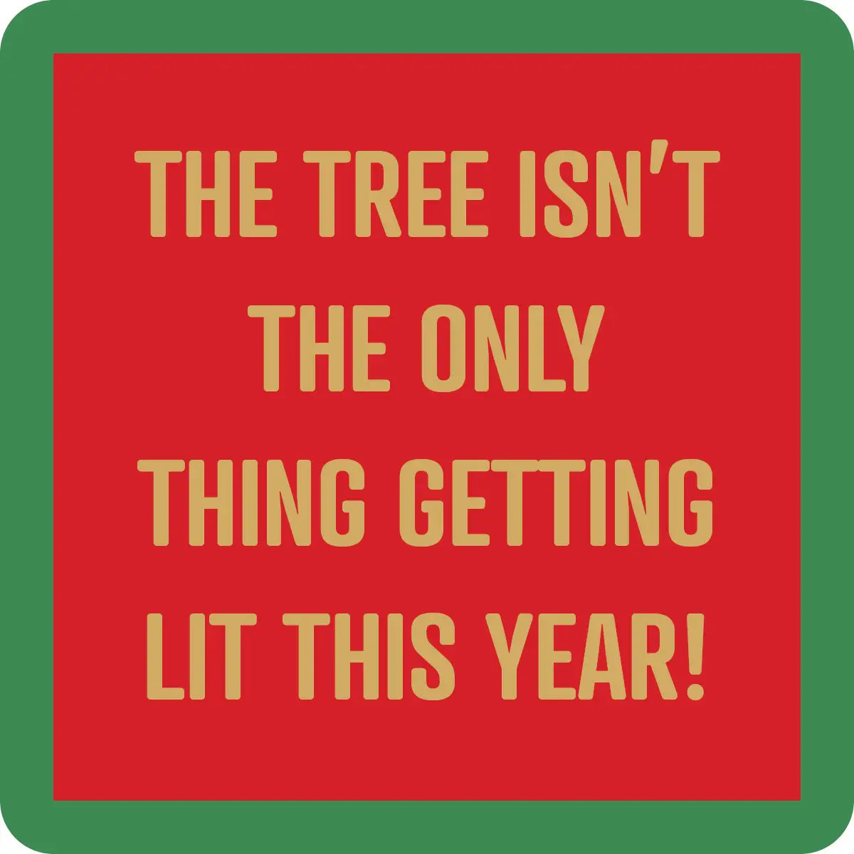 Coaster Lit Christmas