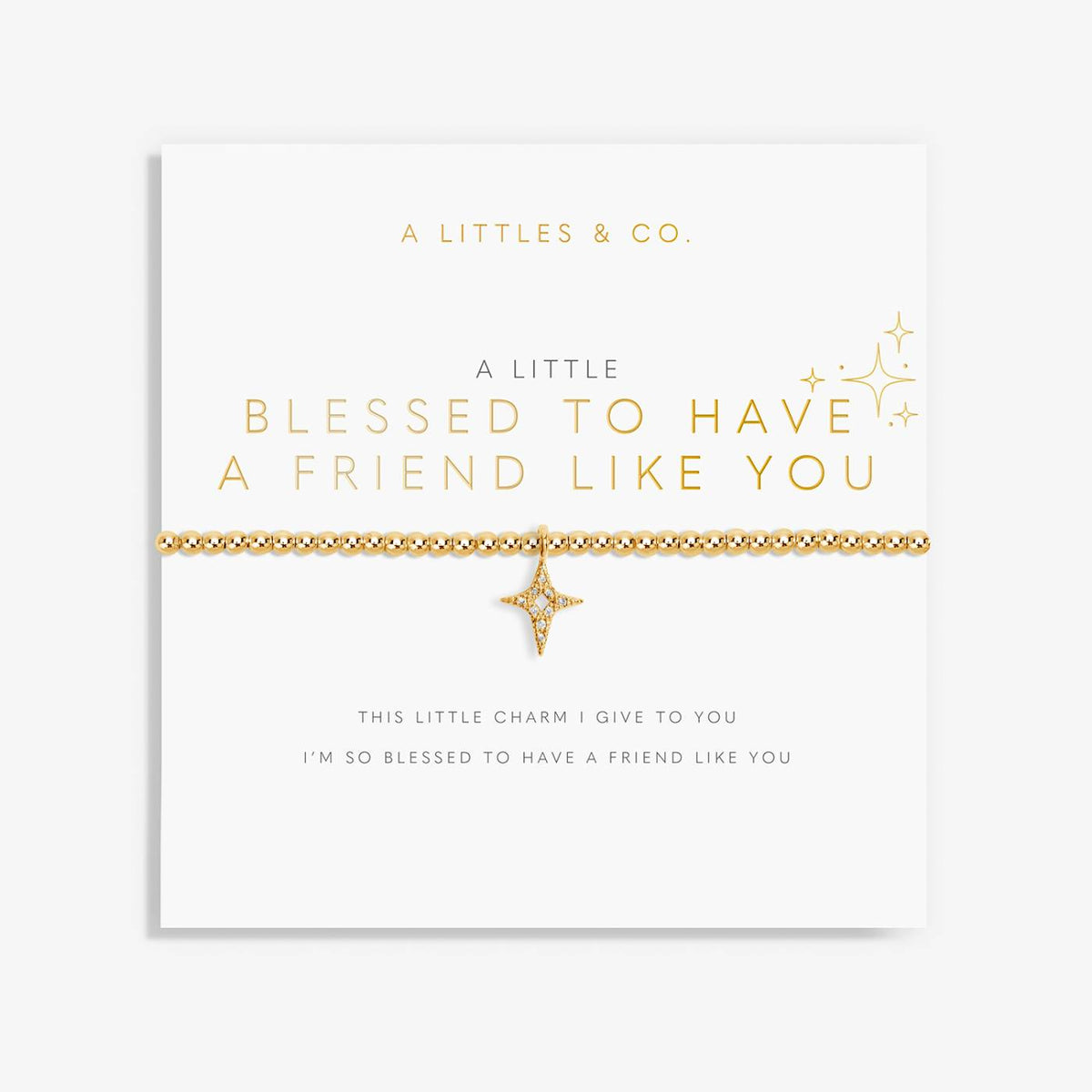 A Little 'Blessed To Have A Friend Like You' Bracelet