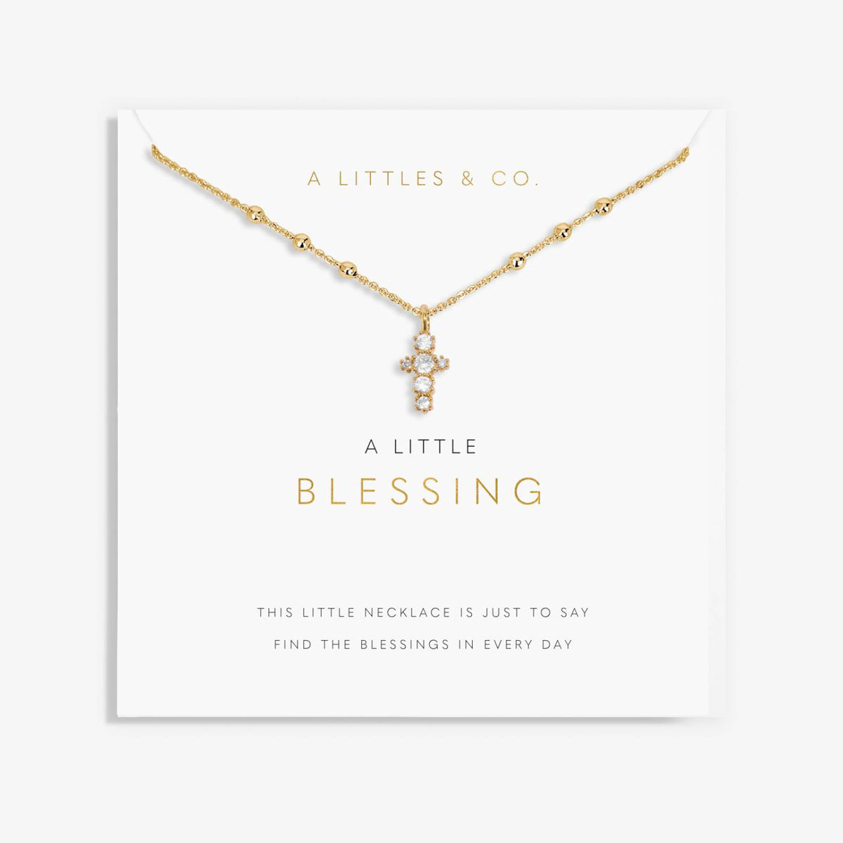 A Little 'Blessing' Necklace In Gold-Tone Plating