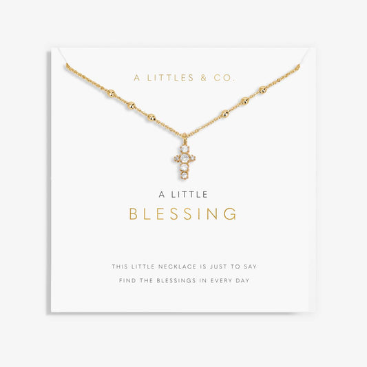 A Little 'Blessing' Necklace In Gold-Tone Plating