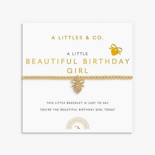 Kids' A Little 'Beautiful Birthday Girl' Bracelet