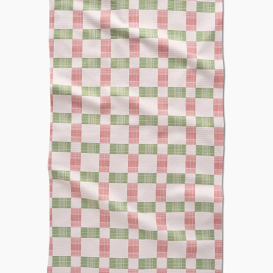 Be Merry Plaid Tea Towel | Kitchen Towel