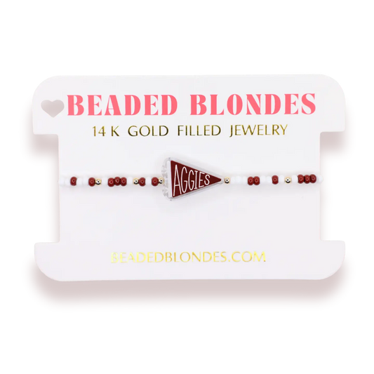 Texas A&M Flag Bracelet On Color | Standard