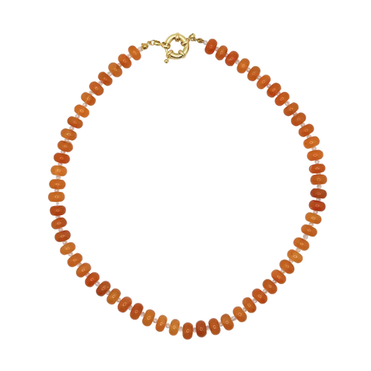 Orange Gemstone Necklace