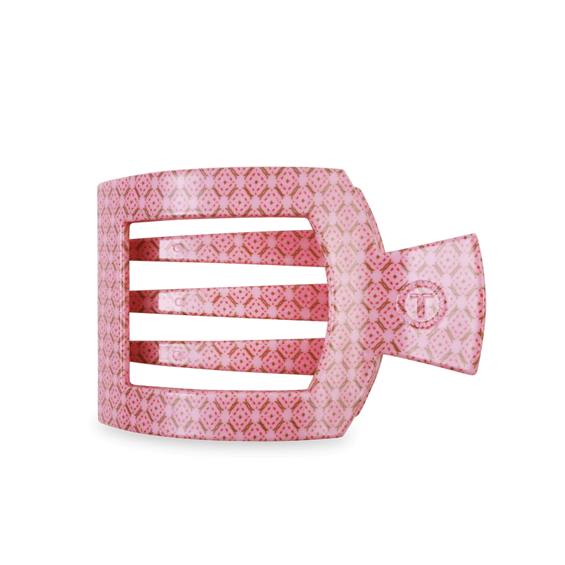 Berry Cozy Large Flat Square Hair Clip