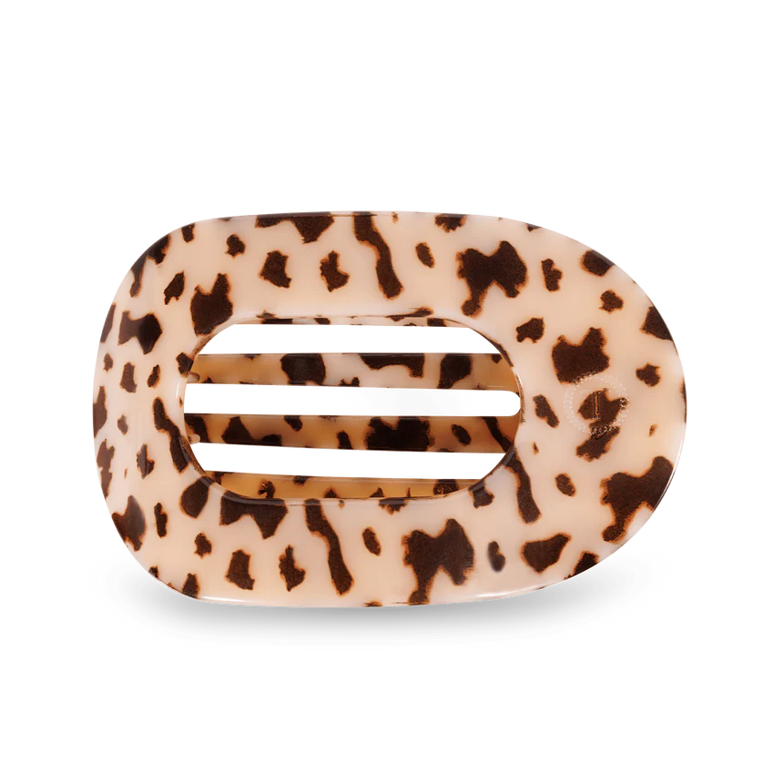 Blonde Tortoise Flat Round Clip | Large