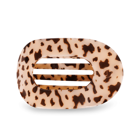 Blonde Tortoise Flat Round Clip | Large