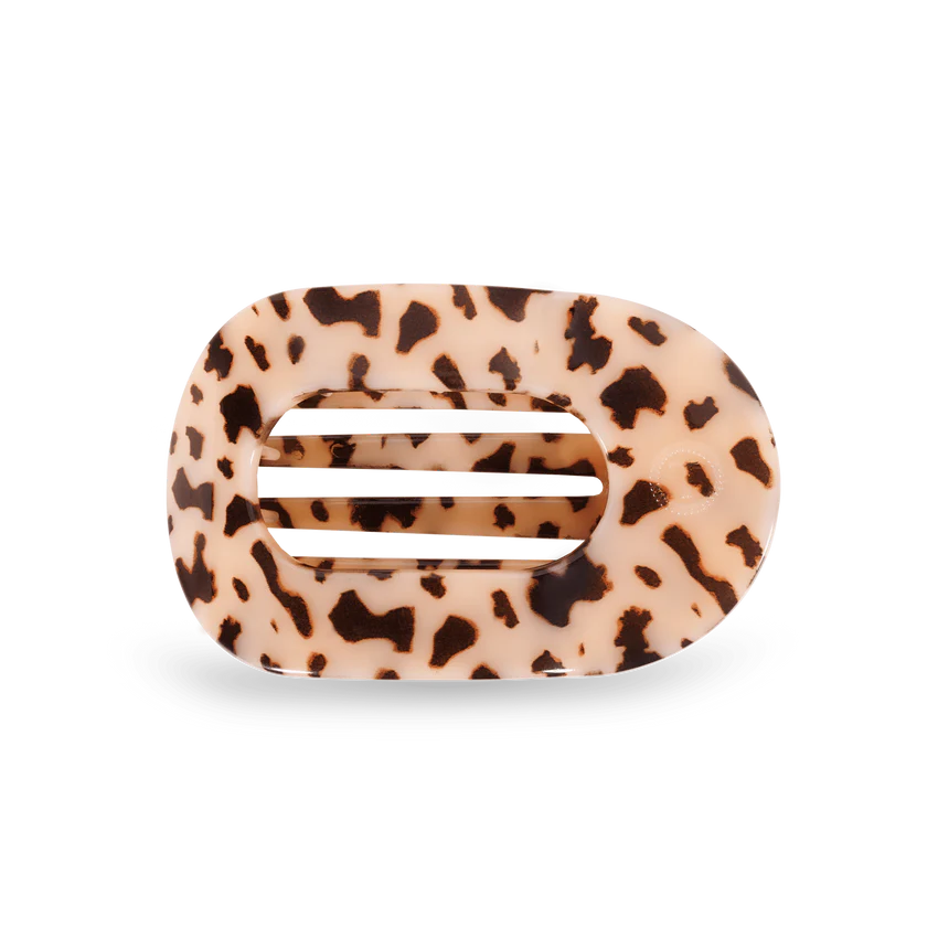 Blonde Tortoise Flat Round Clip | Medium