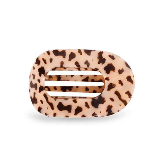 Blonde Tortoise Flat Round Clip | Medium