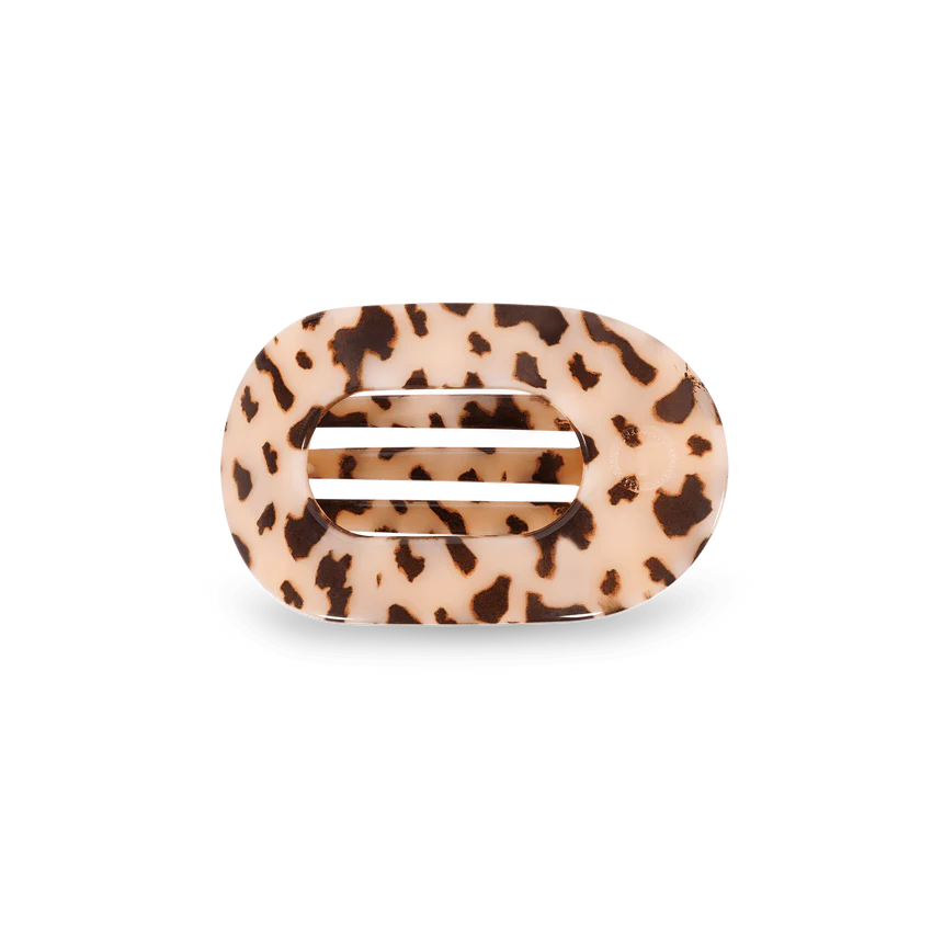 Blonde Tortoise Flat Round Clip | Small