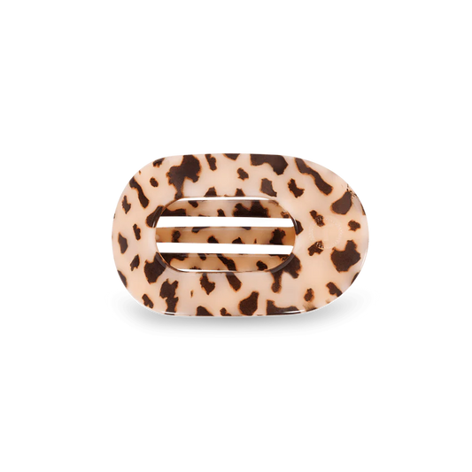 Blonde Tortoise Flat Round Clip | Small