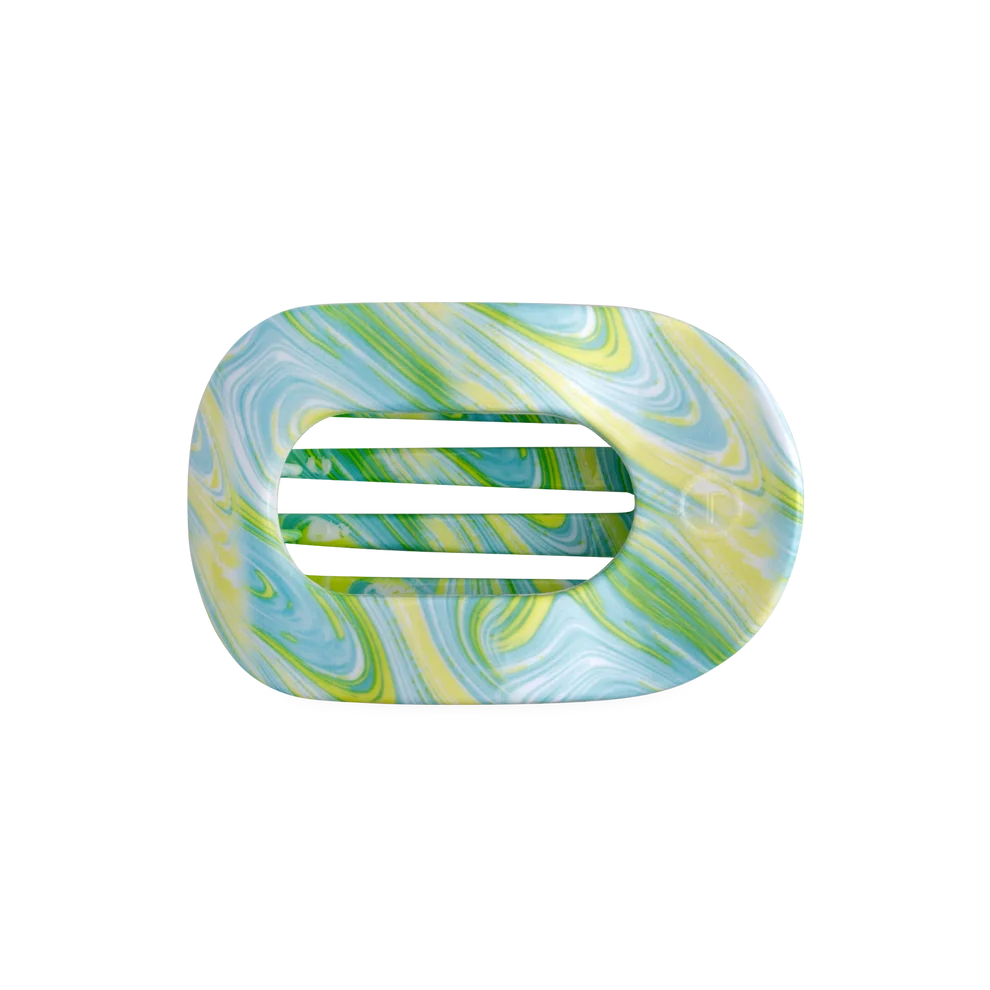 By the Sea Shore Medium Flat Round Hair Clip