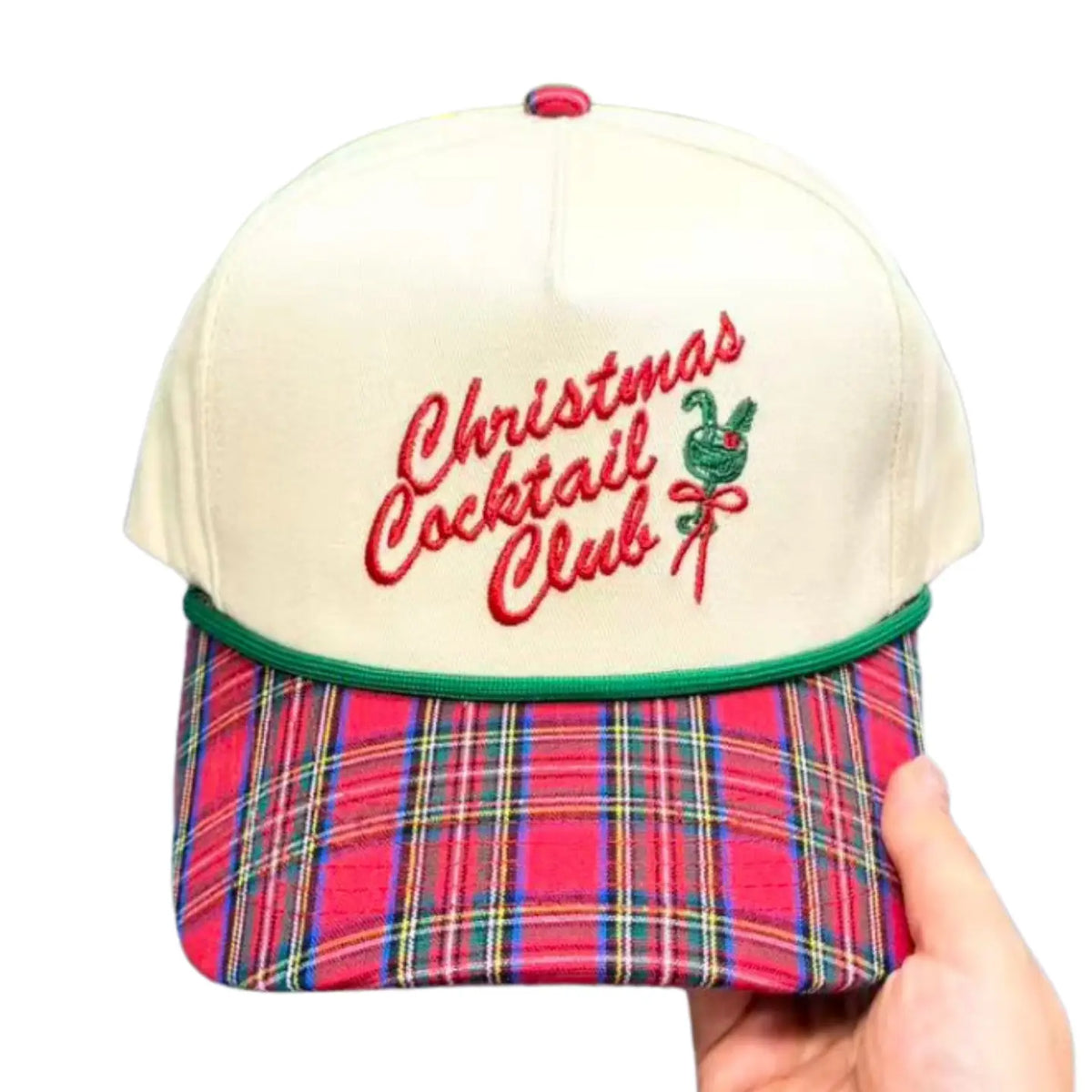 Christmas Cocktail Club Canvas Cap