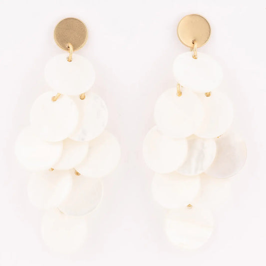 Cove Earrings | White