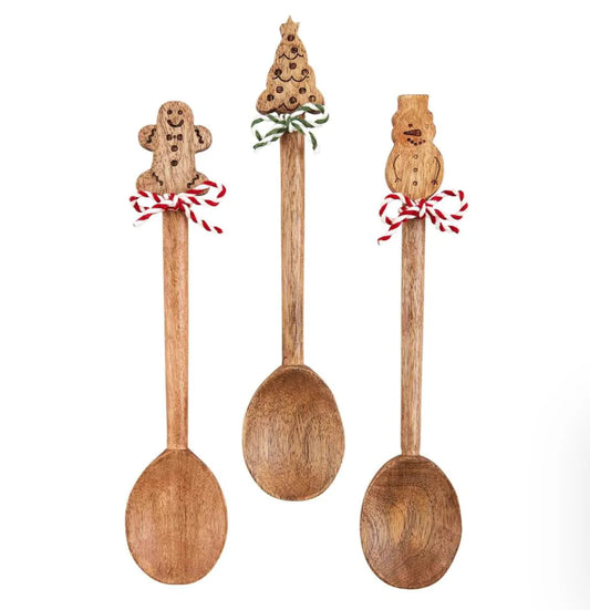 Holiday Kitchen - Mud Pie Winter Wooden Spoons