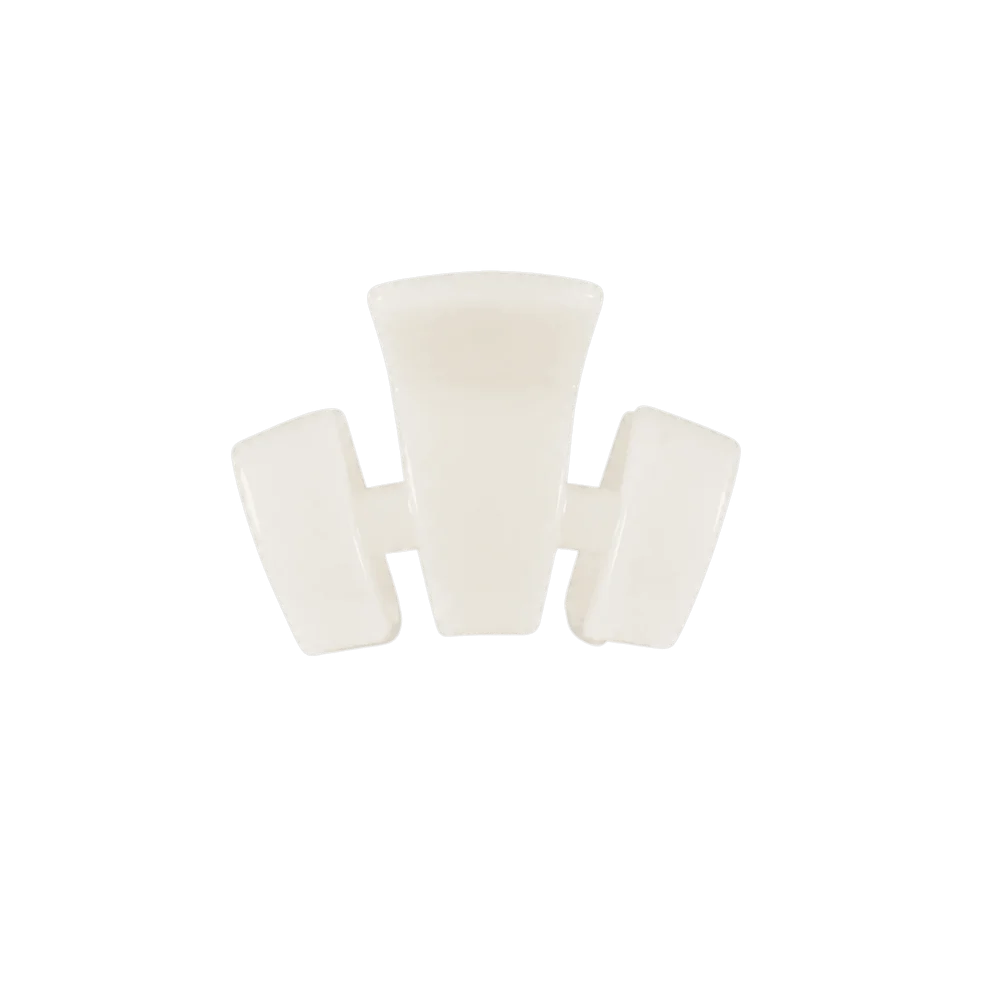 Classic Coconut White Petite Claw Clip