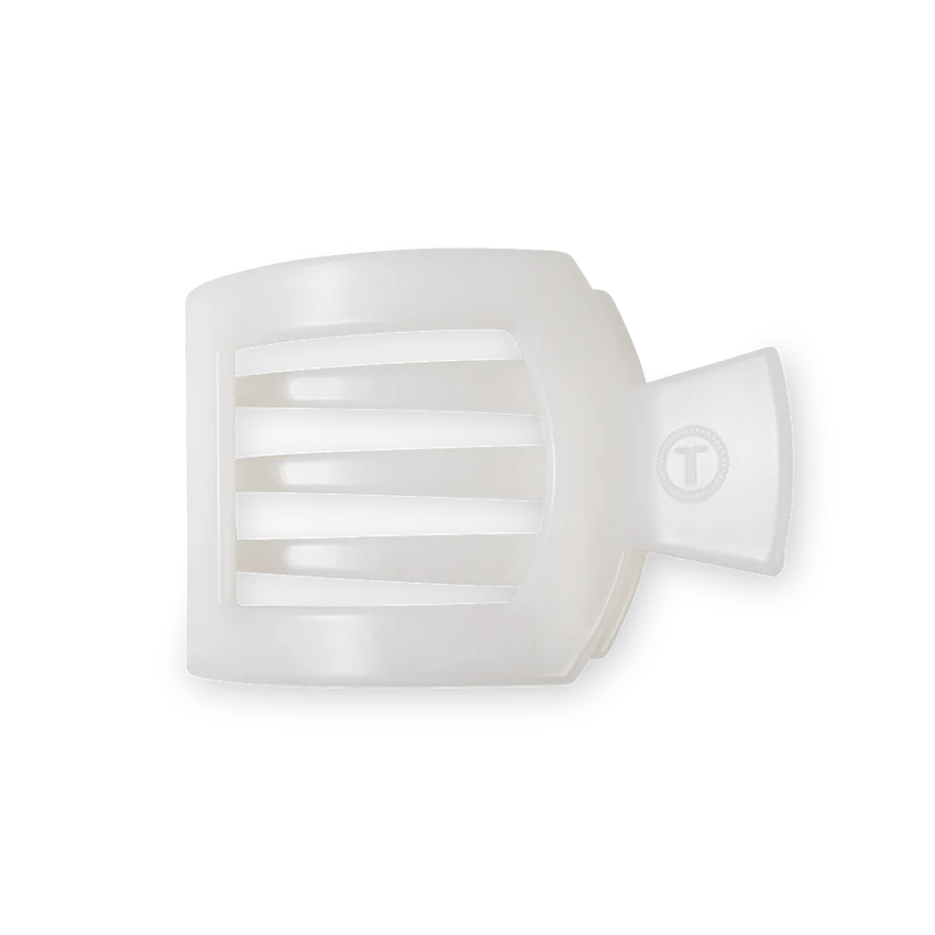 Coconut White Small Flat Square Clip