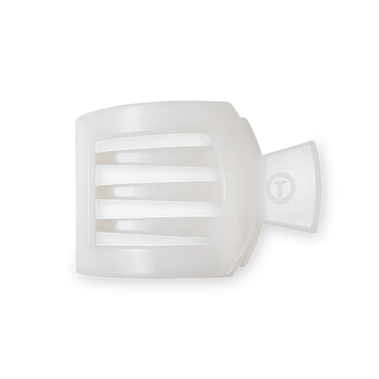 Coconut White Small Flat Square Clip