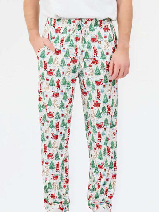 Men's Pajama Pants | Tidings Toile Multi