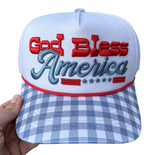God Bless America Canvas Cap