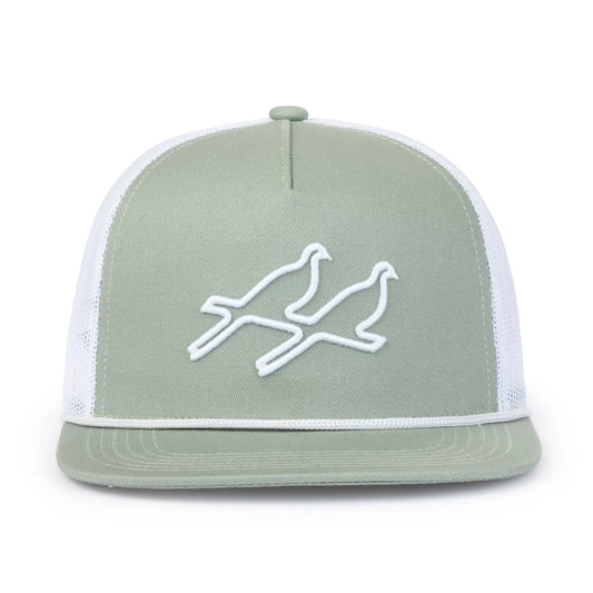 Puff Logo Trucker - Sage
