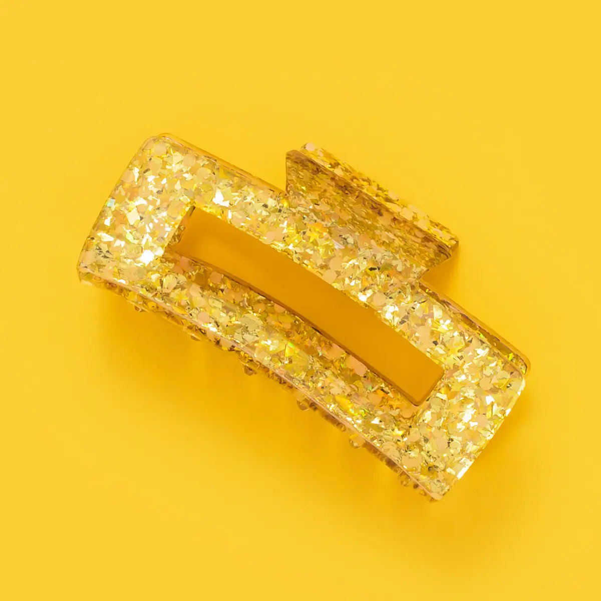 Claw Clip - Gold Confetti