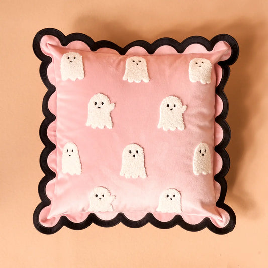 Scalloped Square Throw Pillow | Boo Crew