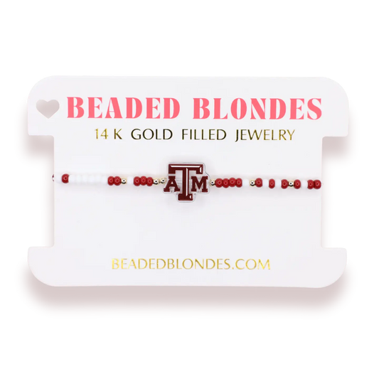 Texas A&M Logo Bracelet On Color | Extended