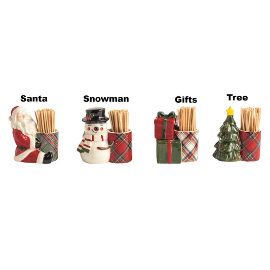 Tartan Toothpick Caddy Sets