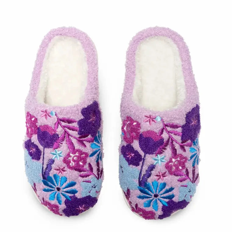 Indoor / Outdoor Slippers - Blooming Flowers - Purple