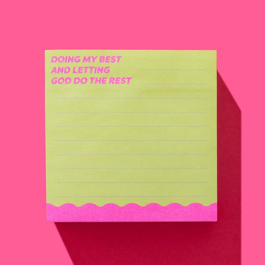 Sticky Notes Pad - "Doing My Best..." - 300 Sheets
