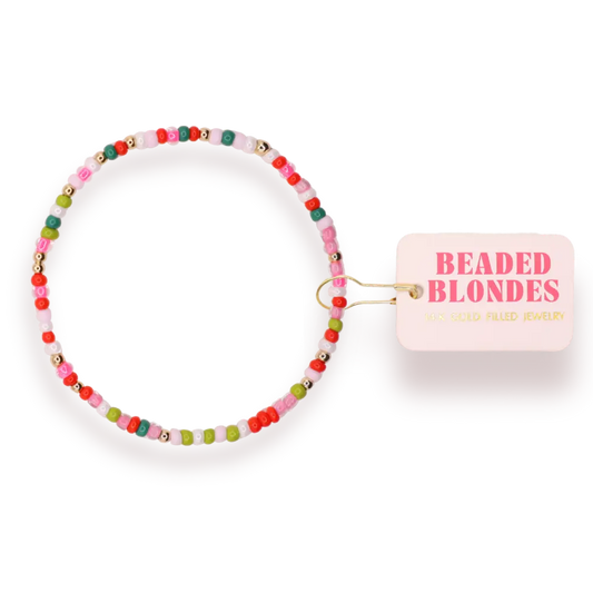 Candy Cane Lane Sprinkle Bracelet
