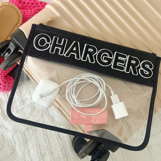 Chargers Clear Pouch