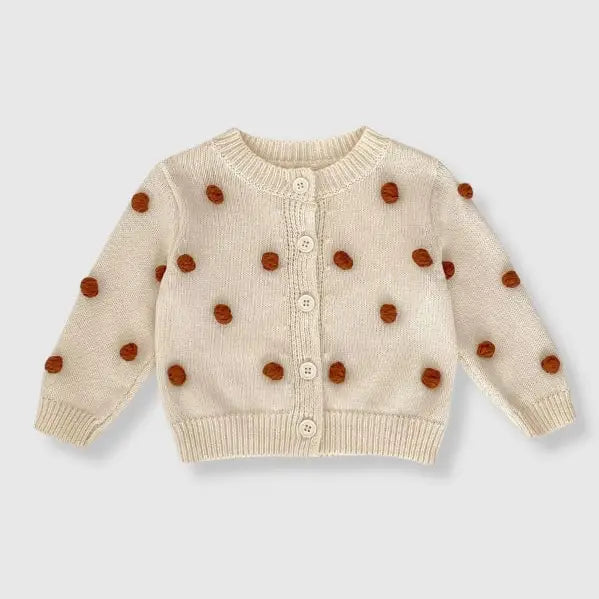 Polka Dot Sweater Cardigan