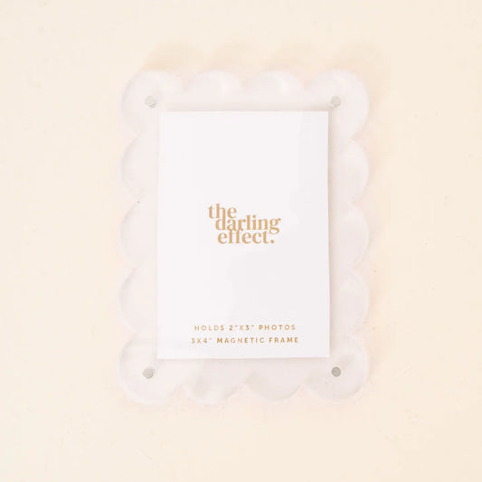 Mini Acrylic Picture Frame Magnet-Clear