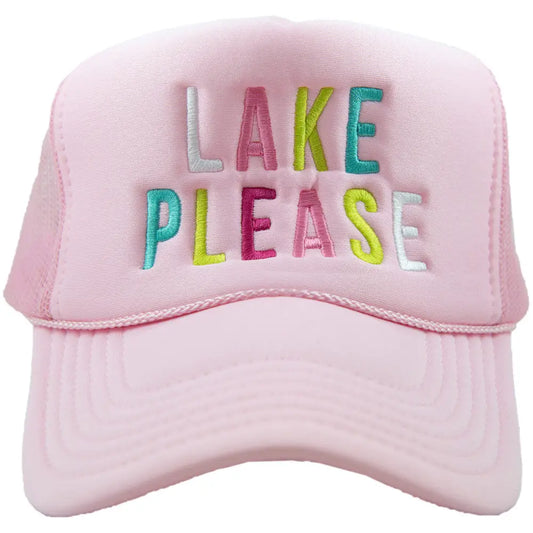 Lake Please Foam Snapback Trucker Hat